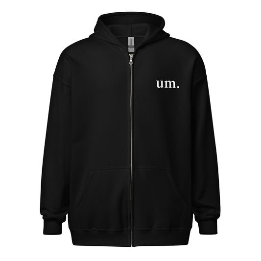 um. zip hoodie (w/o sleeve branding)